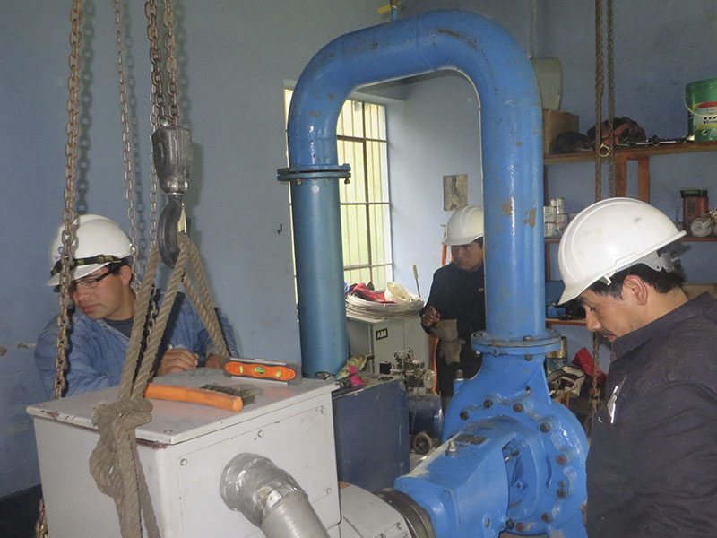 Mantenimiento, montaje, pruebas y puesta en Servicio de turbina Kubota (C.H. Charape)